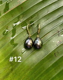 TAHITIAN PEARL DANGLE EARRINGS (9-10mm)