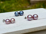11-12mm Blush Pink Pearl Studs