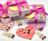 VALENTINE’S DAY SALE • NIIHAU SHELL + RED PEARL EARRING $69