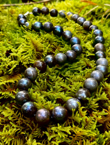 20 INCH BLACK EDISON PEARL NECKLACE (9-15mm)
