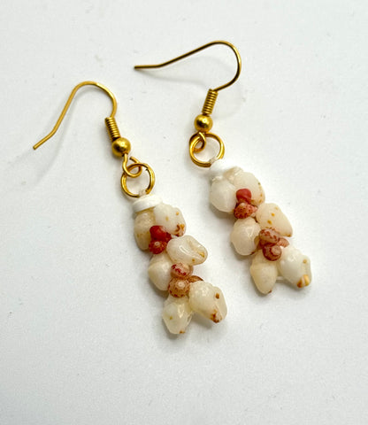 SALE! NIIHAU HELECONIA EARRINGS LIGHT PINK