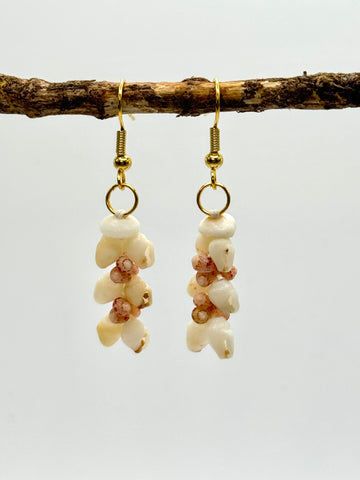 NIIHAU HELECONIA EARRINGS LIGHT PINK